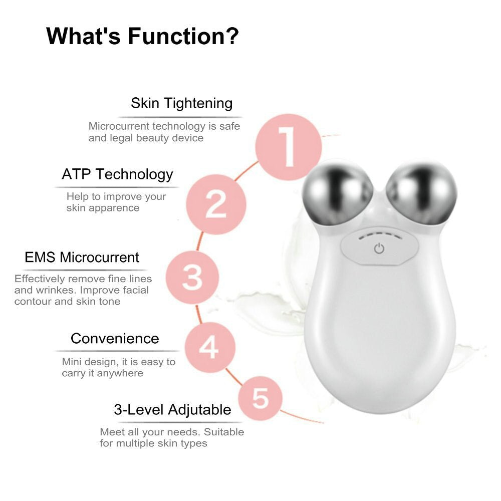 Fashion Micro-electric current face lift skin care tools Spa Tightening lifting remove wrinkles Toning Device massager