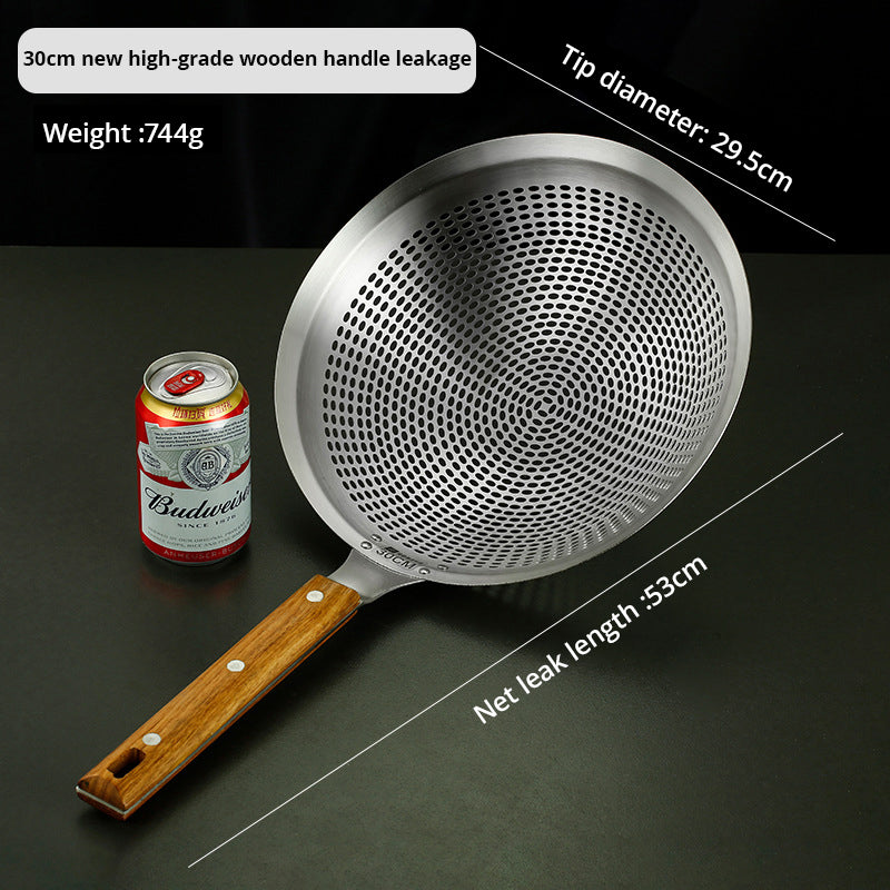 Large Stainless Steel Oil Strainer, Commercial Oil Strainer, Lo Mein Strainer, Oil Leak Strainer, Household Lo Mein Strainer