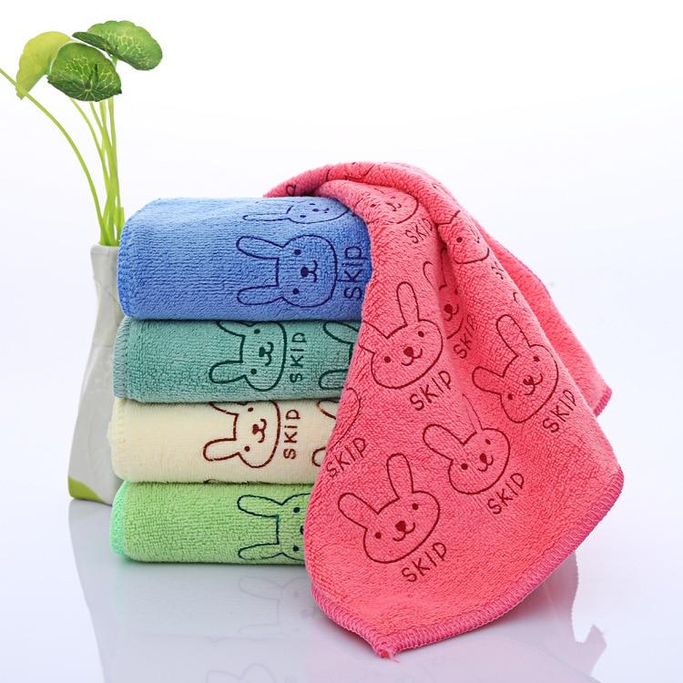 25*50cm Cute Baby Kid Towel Face Microfiber Absorbent Drying Bath Beach Towel Washcloth Swimwear Baby Towel Cotton Kids Towel