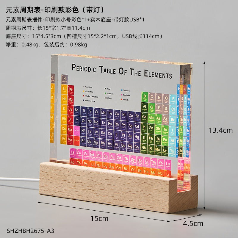 New Periodic Table with Real Elements Inside Remarkable Learning Tool Clear Acrylic Periodic Table with Elements Samples