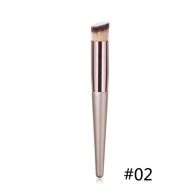 1PC Large Foundation Makeup Brushes Coffee Handle Very Soft Hair Blush Powder Make Up Brush Face Beauty Cosmetic Tools