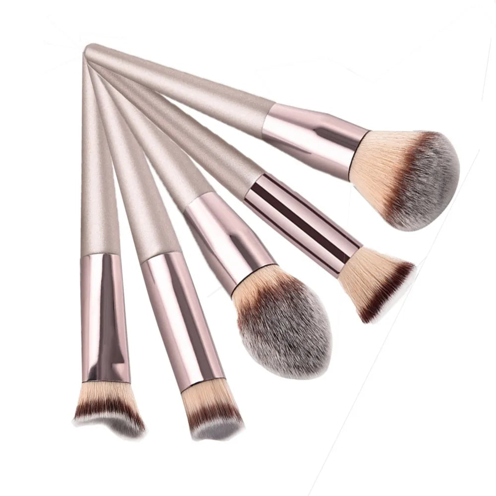 1PC Large Foundation Makeup Brushes Coffee Handle Very Soft Hair Blush Powder Make Up Brush Face Beauty Cosmetic Tools