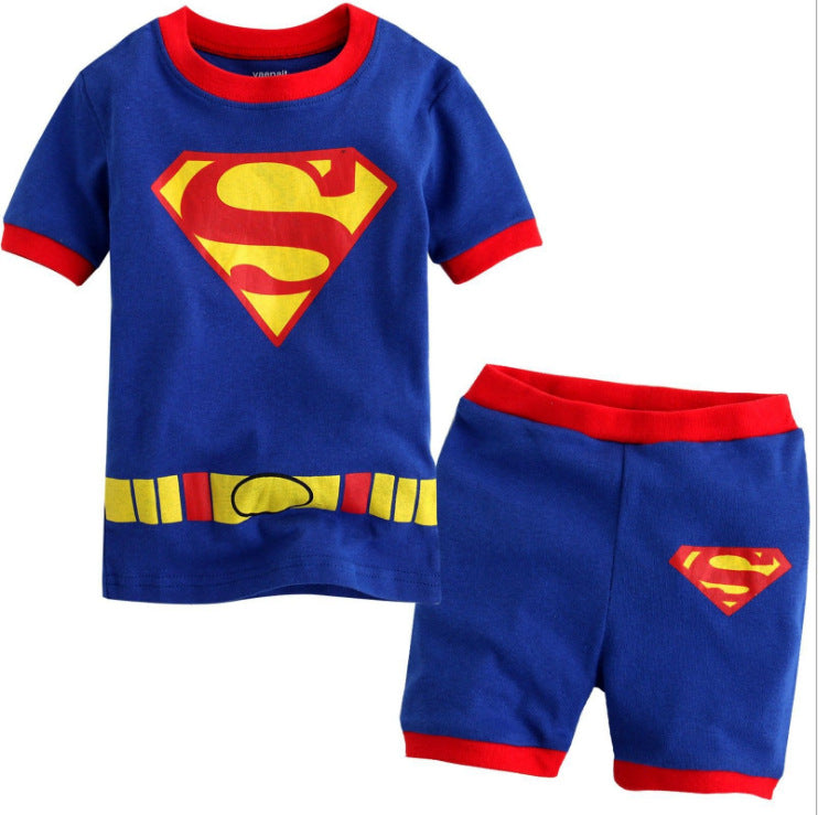 Children's clothing short sleeved home clothing baby underwear pajama set