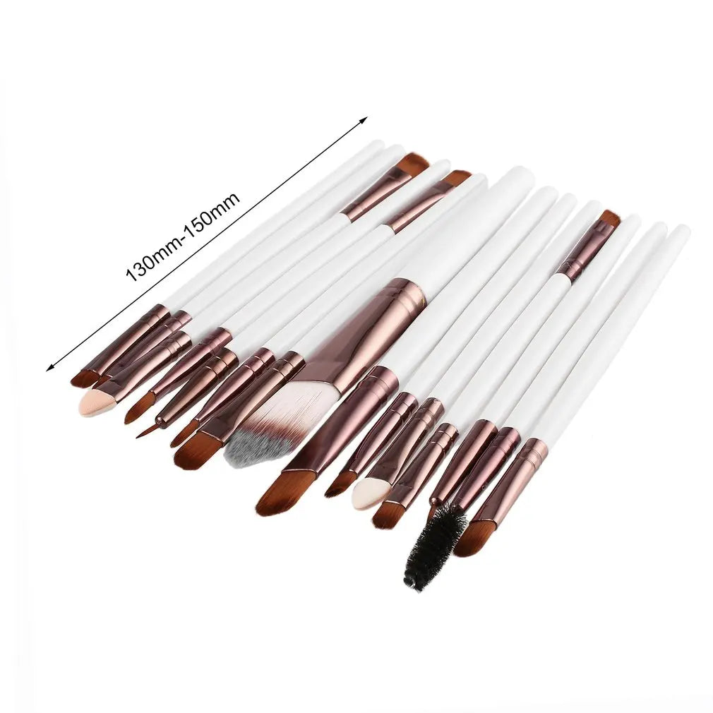 15pcs/set Makeup Brushes Sets Kit Eyelash Lip Foundation Powder Eye Shadow Brow Eyeliner Cosmetic Make Up Brush Beauty Tool