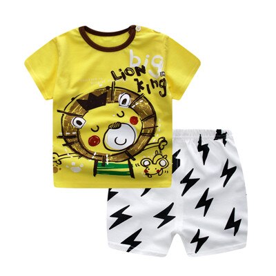 Baby Boys Clothing Sets Baseball Uniform 2pcs/Set  Baby Girls Clothes Cartoon Blue Whale Short Sleeve Infant Cotton Underwear