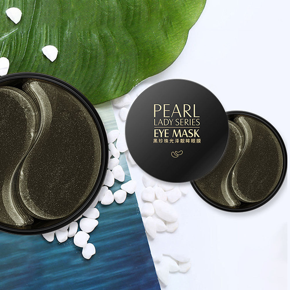 Black Pearl Collagen Mask Natural Moisturizing Gel Eye patches Remove Dark Circles Anti Age Bag Eye Wrinkle 60 Piece Skin Care