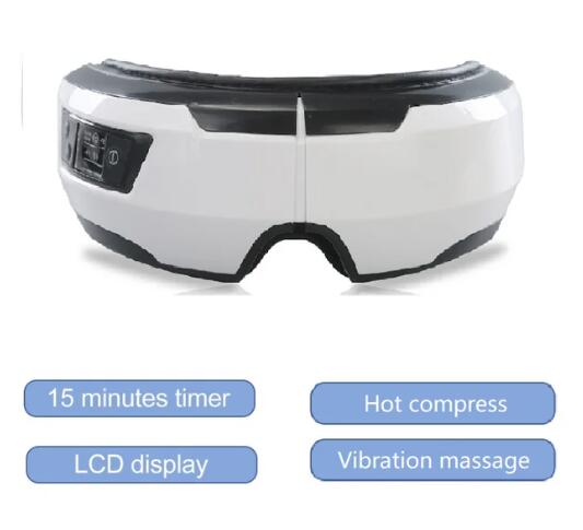 Eye Massager Vibration Therapy Air Pressure Heating Massage Relax Health Care Fatigue Stress Bluetooth Music Improve Vision