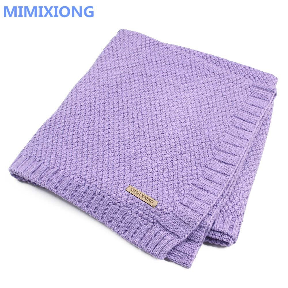 Baby Blanket Knitted Newborn Swaddle Wrap Blankets Super Soft Toddler Infant Bedding Quilt