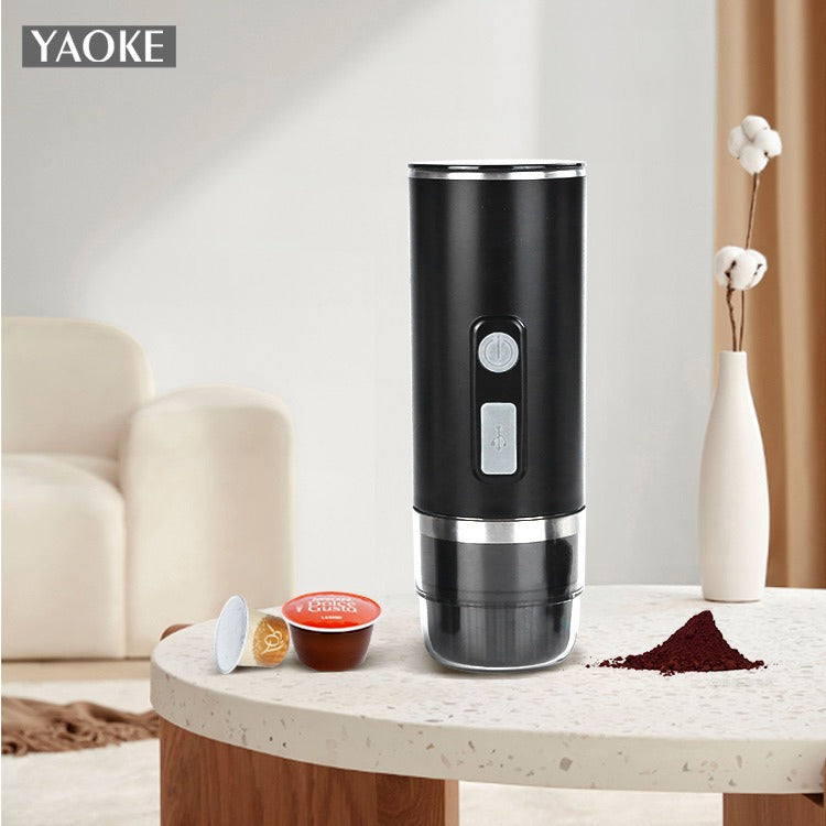 Yaoke portable fully automatic Italian espresso capsule coffee machine large and small capsule coffee powder universal