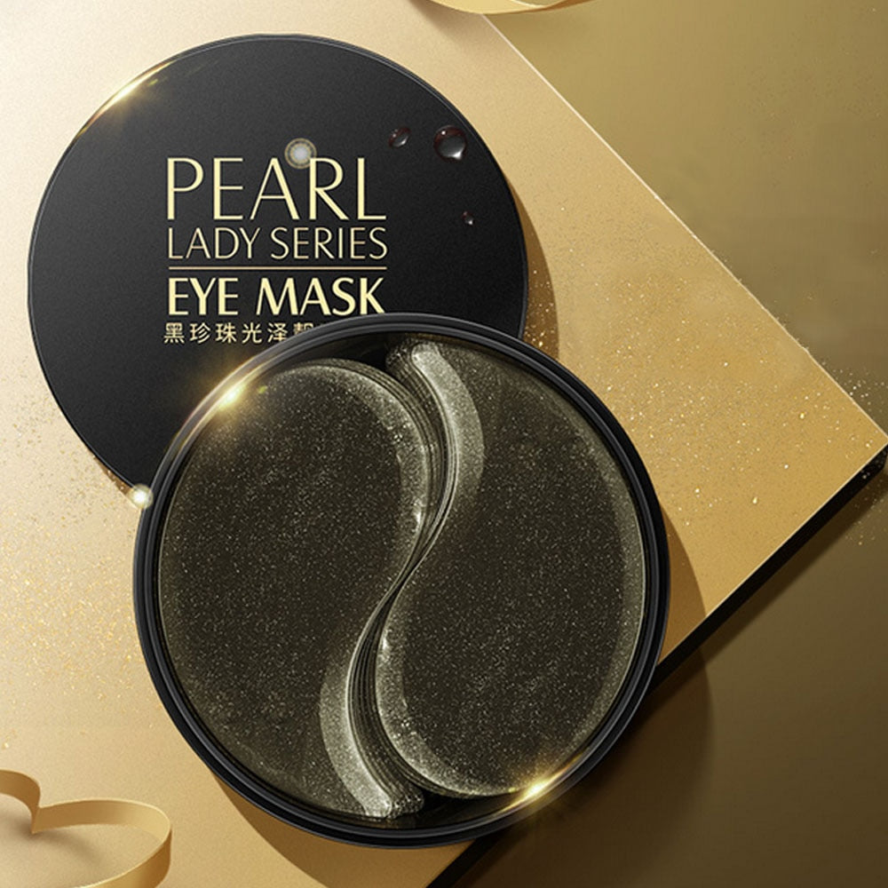 Black Pearl Collagen Mask Natural Moisturizing Gel Eye patches Remove Dark Circles Anti Age Bag Eye Wrinkle 60 Piece Skin Care