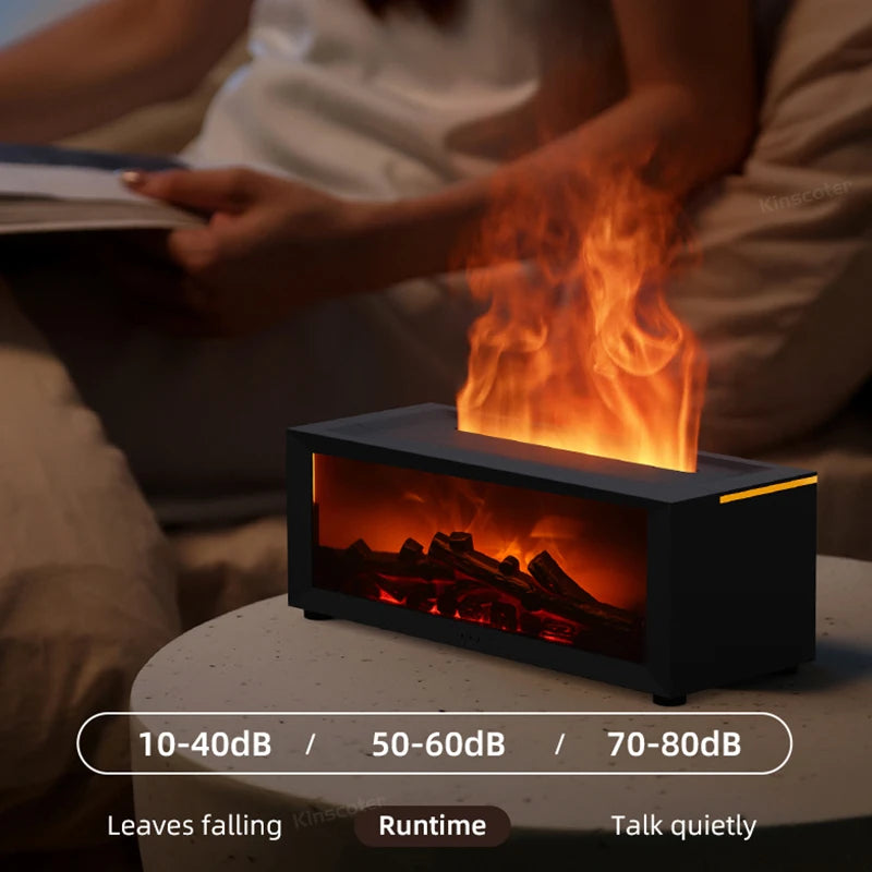 Flame atmosphere humidifier simulation fireplace mute automatic large spray household gifts must be placed