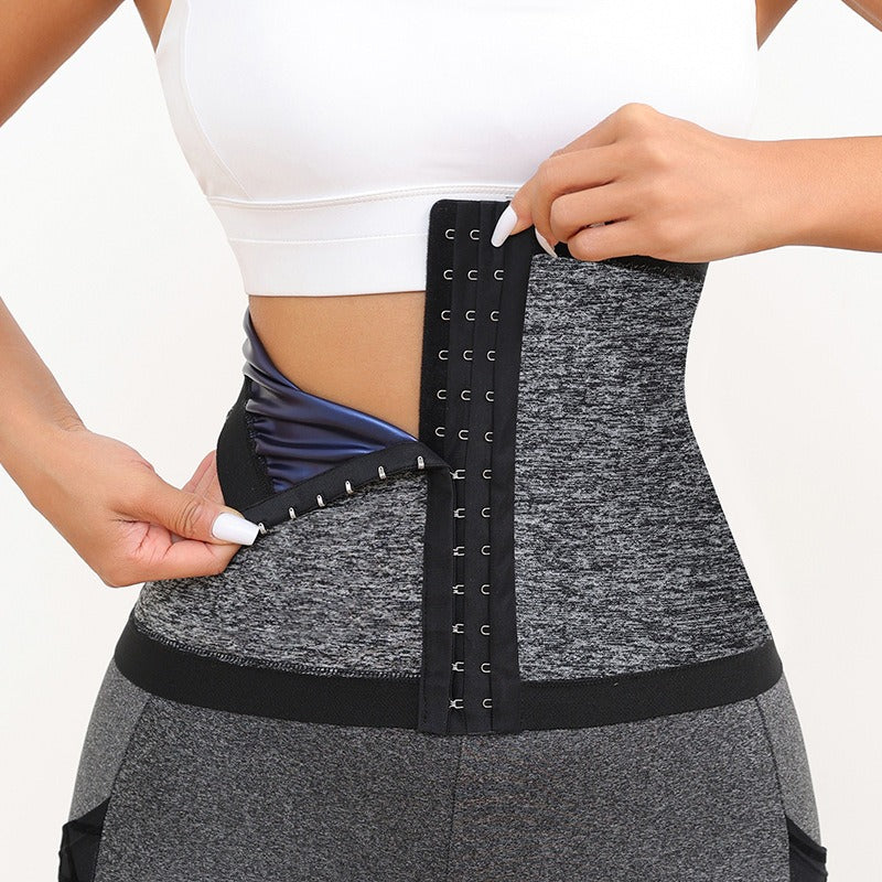 Women's waist belt for fitness and waist tightening with waist trainer for sweating and shaping waist belt for slimming belly