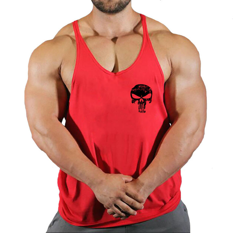 Fitness vest men's loose sleeveless T-shirt sports clothes camisole sports training top