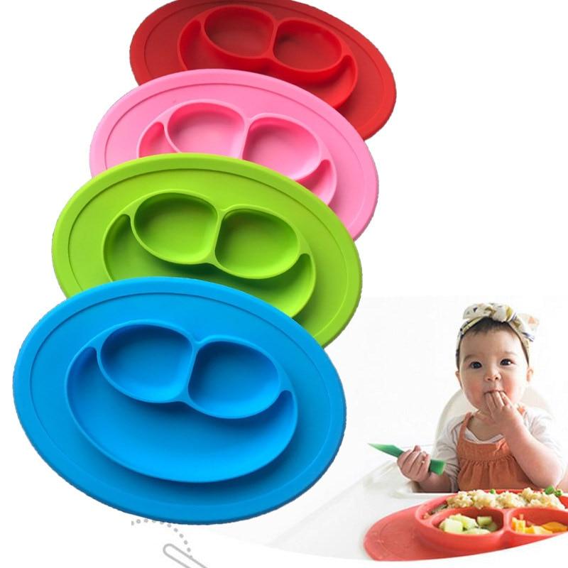 Silicone Material Baby Dining Plate