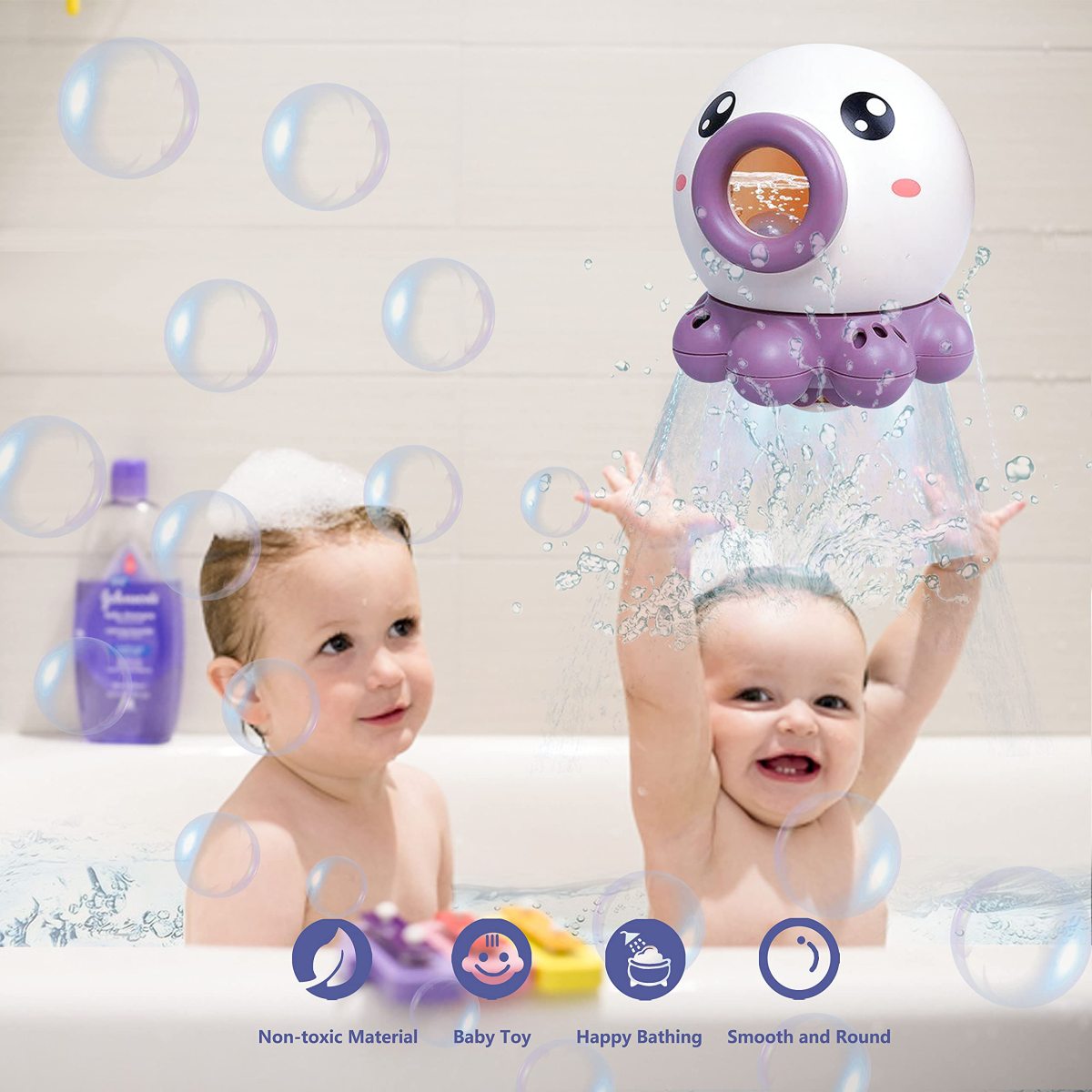 Baby Bath Water Toys Rotating Spray Octopus Baby Bathroom Shower Children's Bath Toys