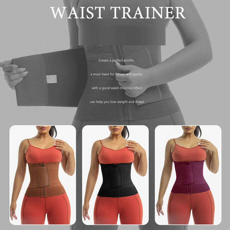 Thin reinforced version Velcro waist belt sweat-inducing sports fitness body shaping belly belt