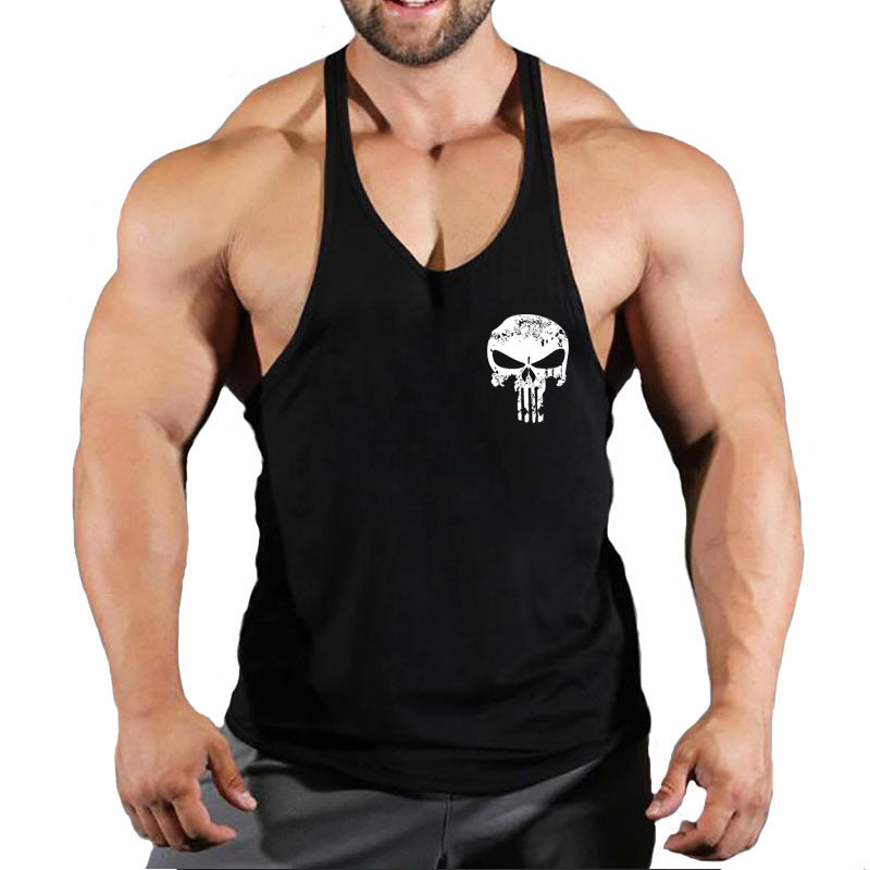 Fitness vest men's loose sleeveless T-shirt sports clothes camisole sports training top