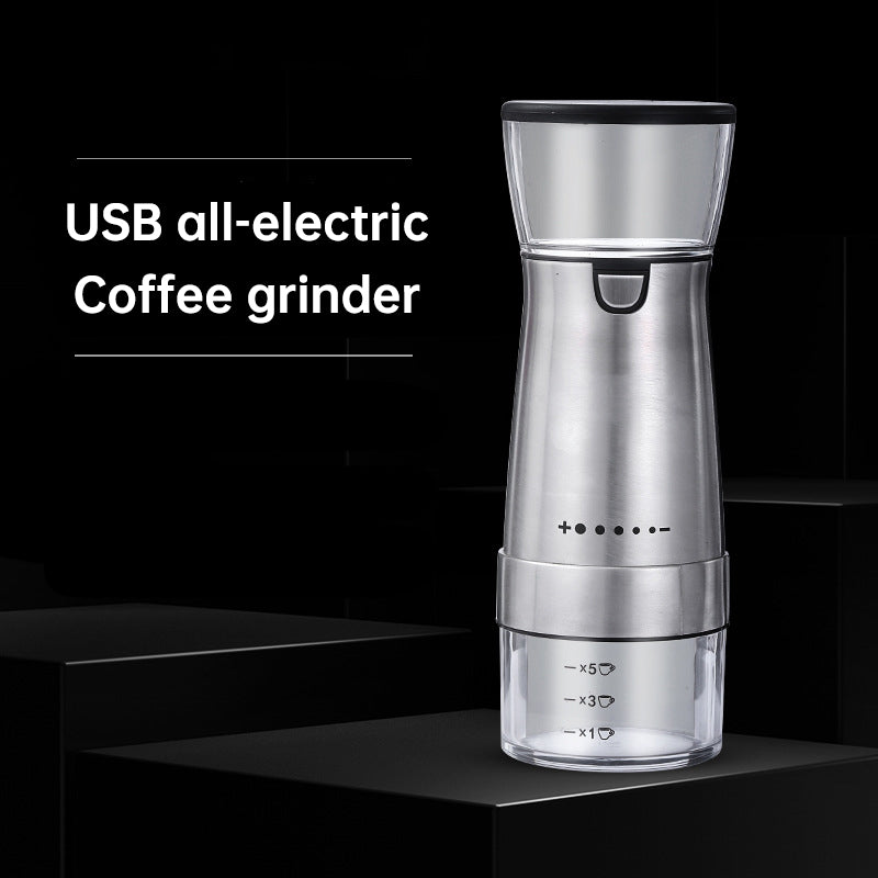 Household Grinder Small Coffee Machine Portable USB Fully Automatic Electric Coffee Bean Grinder