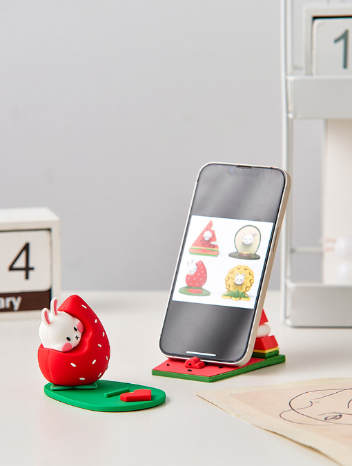 Cartoon Cute Fruit Decoration Office Desktop Workstation Decoration Recommended Creative Mobile Phone Holder for Girls