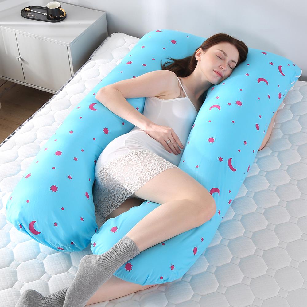 Pregnancy Pillow Bedding Full Body Pillow for Pregnant Women Comfortable U-Shape Cushion Long Side Sleeping Support Pillows