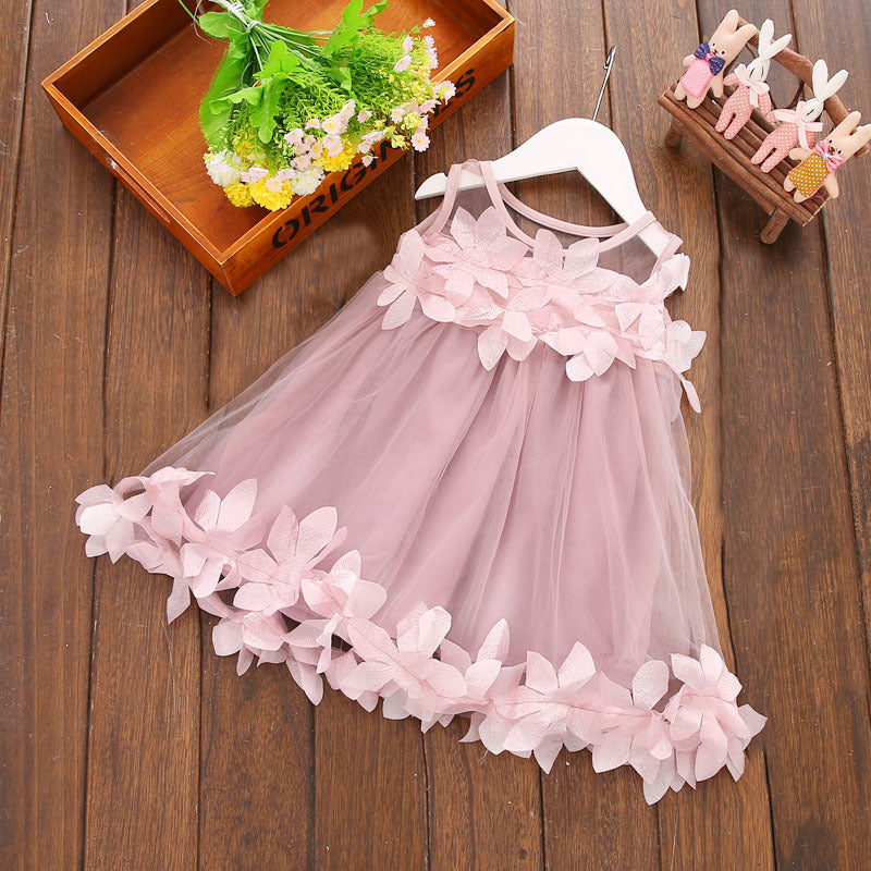 Children's Clothing Summer New Girls Lace Shawl Flower Skirt Baby Skirt Princess Skirt