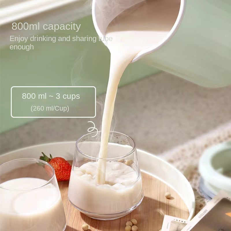 Mini multi-function soybean milk machine, fully automatic cooking free, household filter free material management machine, small