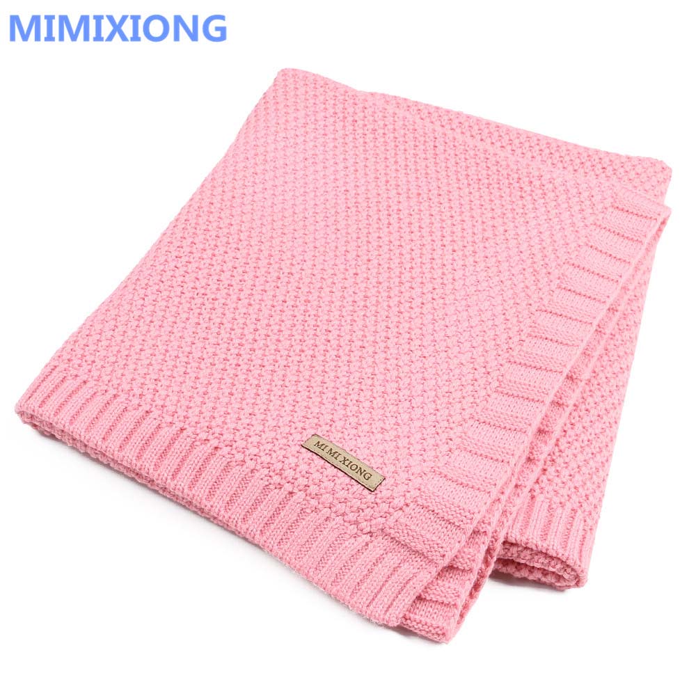 Baby Blanket Knitted Newborn Swaddle Wrap Blankets Super Soft Toddler Infant Bedding Quilt