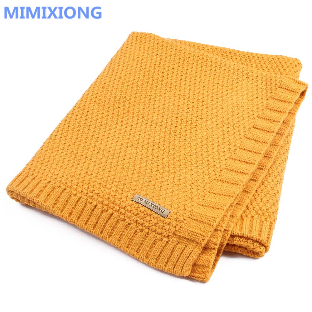 Baby Blanket Knitted Newborn Swaddle Wrap Blankets Super Soft Toddler Infant Bedding Quilt