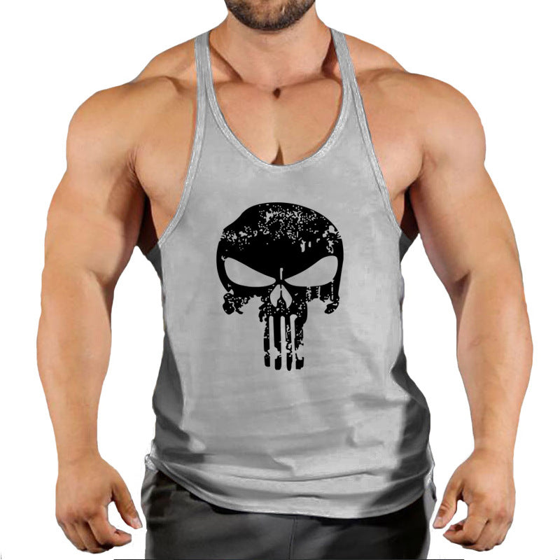 Fitness vest men's loose sleeveless T-shirt sports clothes camisole sports training top