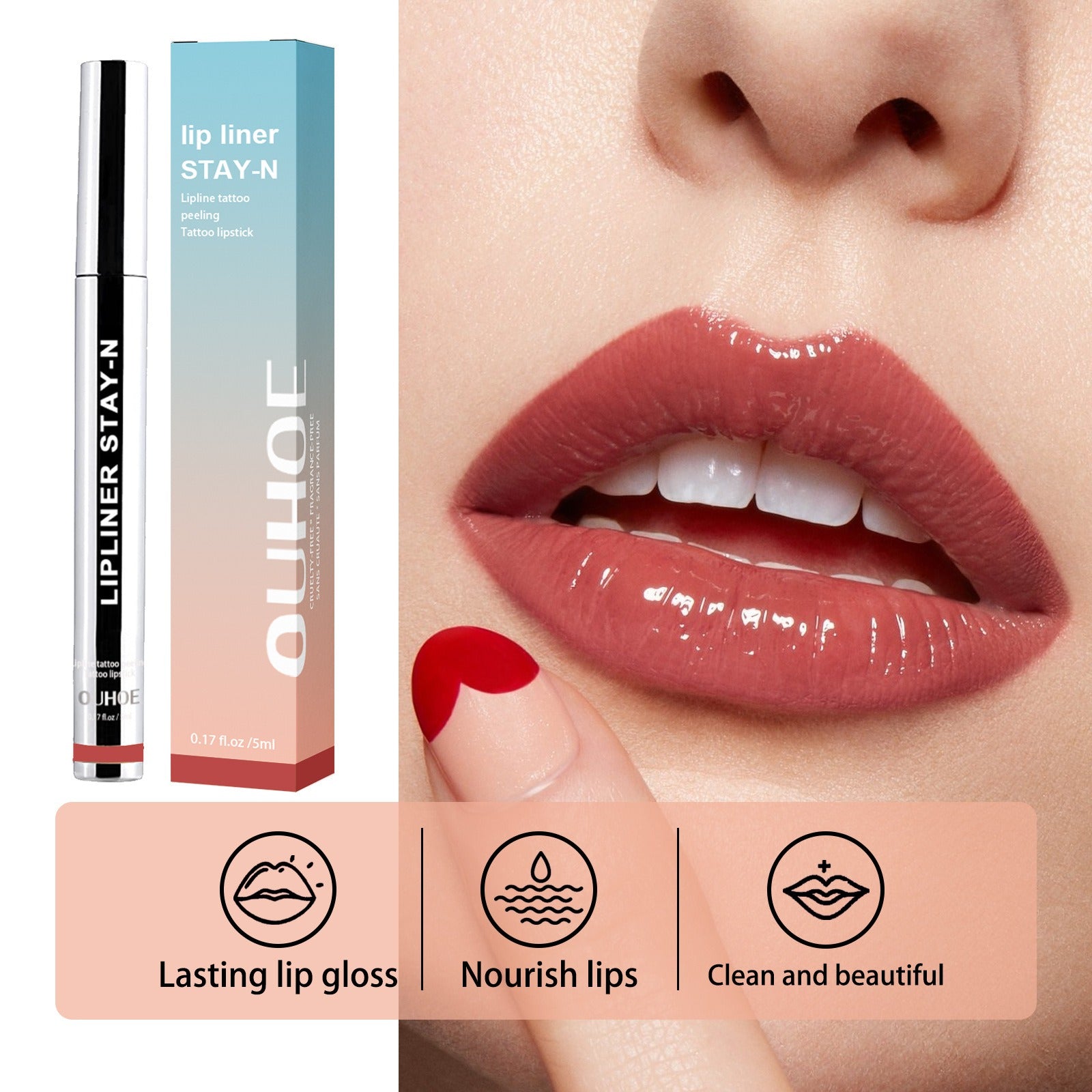 Sexy Lipliner Pencil Waterproof Contour Tint Lipstick Pen Lip Plumpe Contouring Female Makeup  Make-up Maquiagem