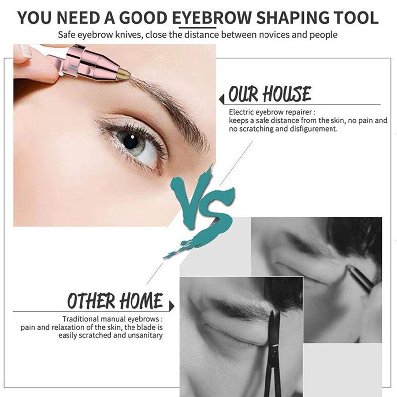 Eyebrow Epilator 2 In 1  Profissional Completa Trymer Do Brwi Eye Brow Trimmer For Rasoir Visage Femme Make Up Eye Brow Shaper