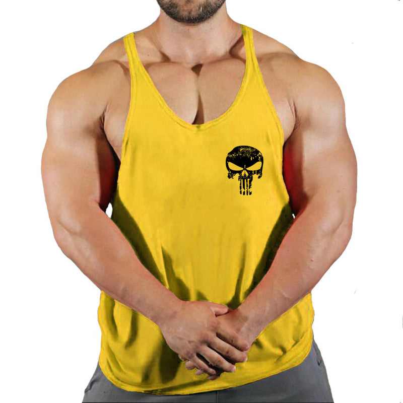 Fitness vest men's loose sleeveless T-shirt sports clothes camisole sports training top