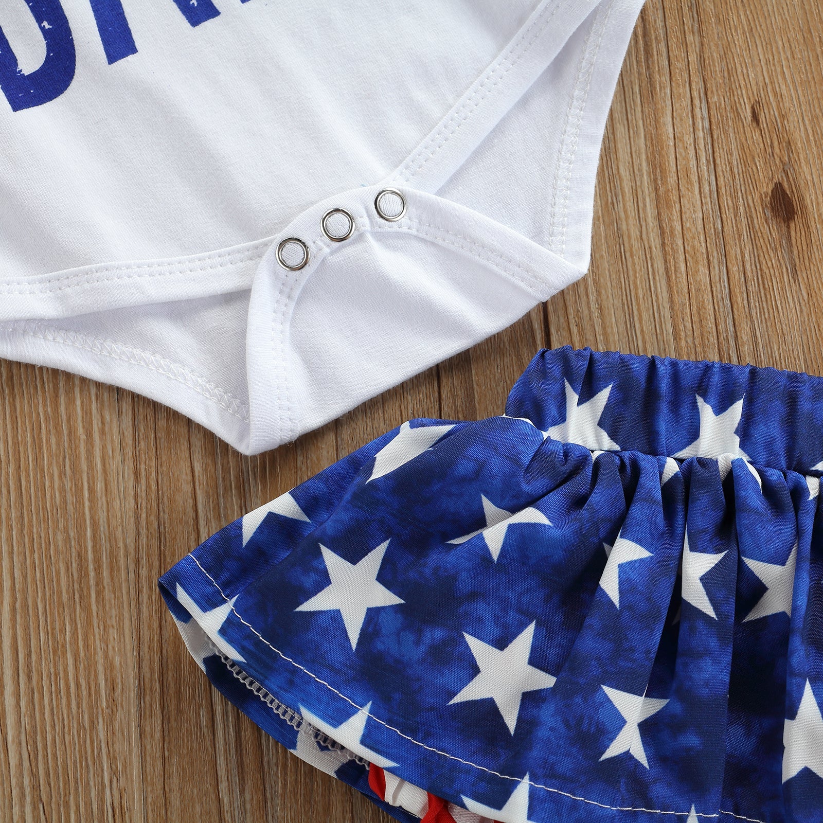 Summer Independence Day Infant Baby Girls Outfit Toddler Set