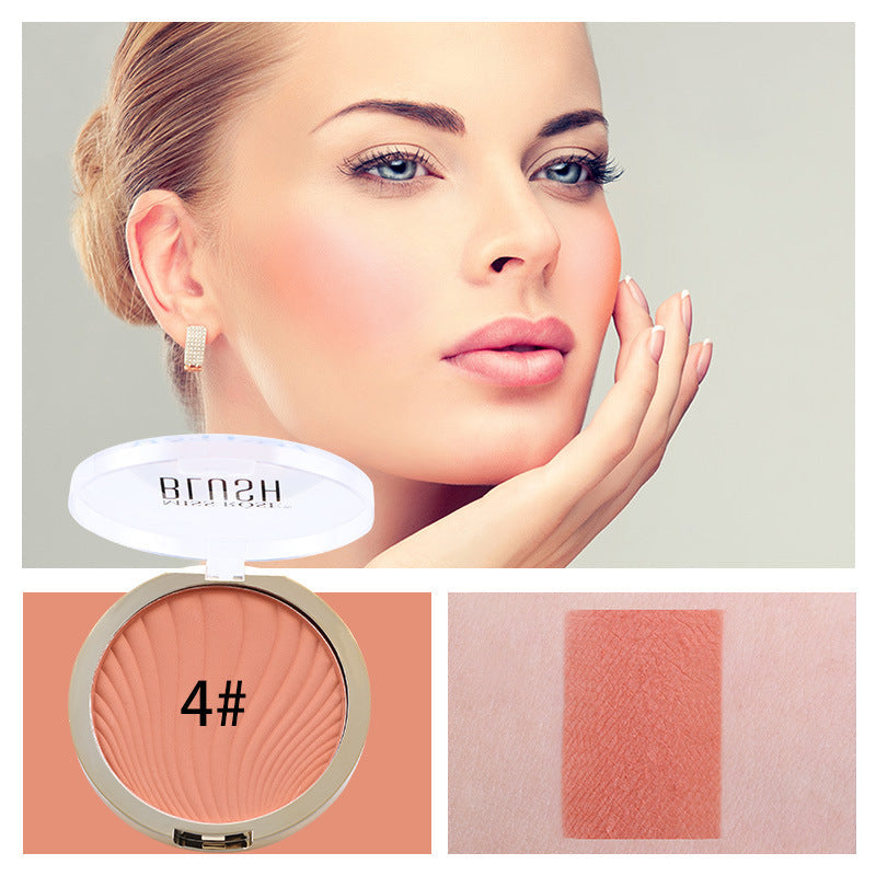 MISSROSE Six-Color Matte Highlighter Blush Blush Nude Makeup Repair Powder Brighten Skin Tone Blush Palette