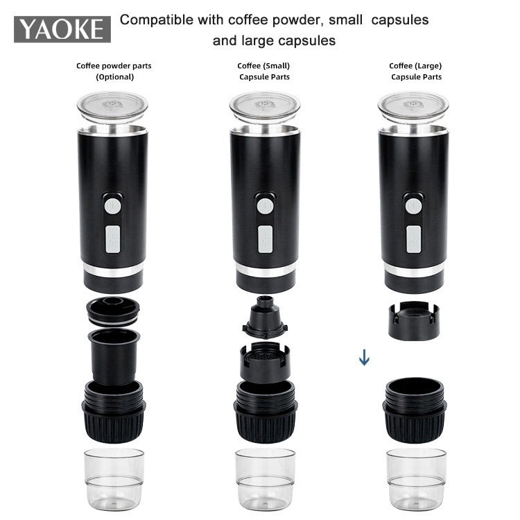 Yaoke portable fully automatic Italian espresso capsule coffee machine large and small capsule coffee powder universal