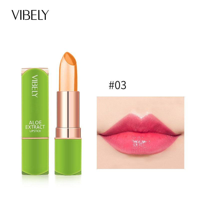 VIBELY Aloe Vera Moisturizing Moisturizing Warm Color Jelly Lipstick Lip Gloss Lip Care Lip Care Lip Balm Makeup