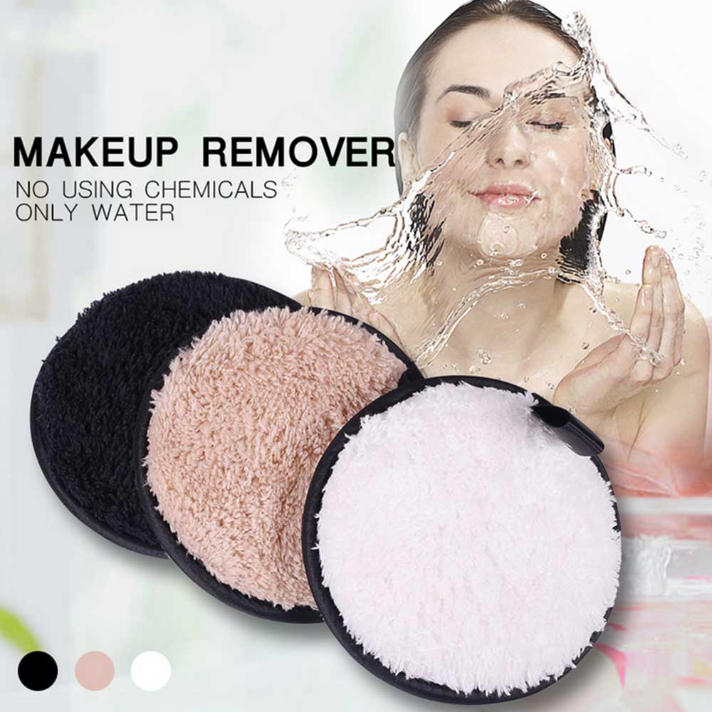 1PC Soft Microfiber Makeup Remover Towel Face Cleaner Plush Puff Reusable Cleansing Cloth Pads Foundation Face Skin Care Tools