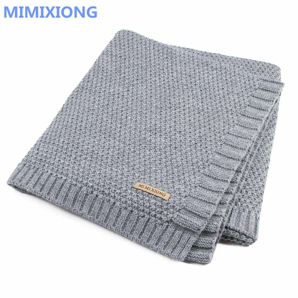 Baby Blanket Knitted Newborn Swaddle Wrap Blankets Super Soft Toddler Infant Bedding Quilt