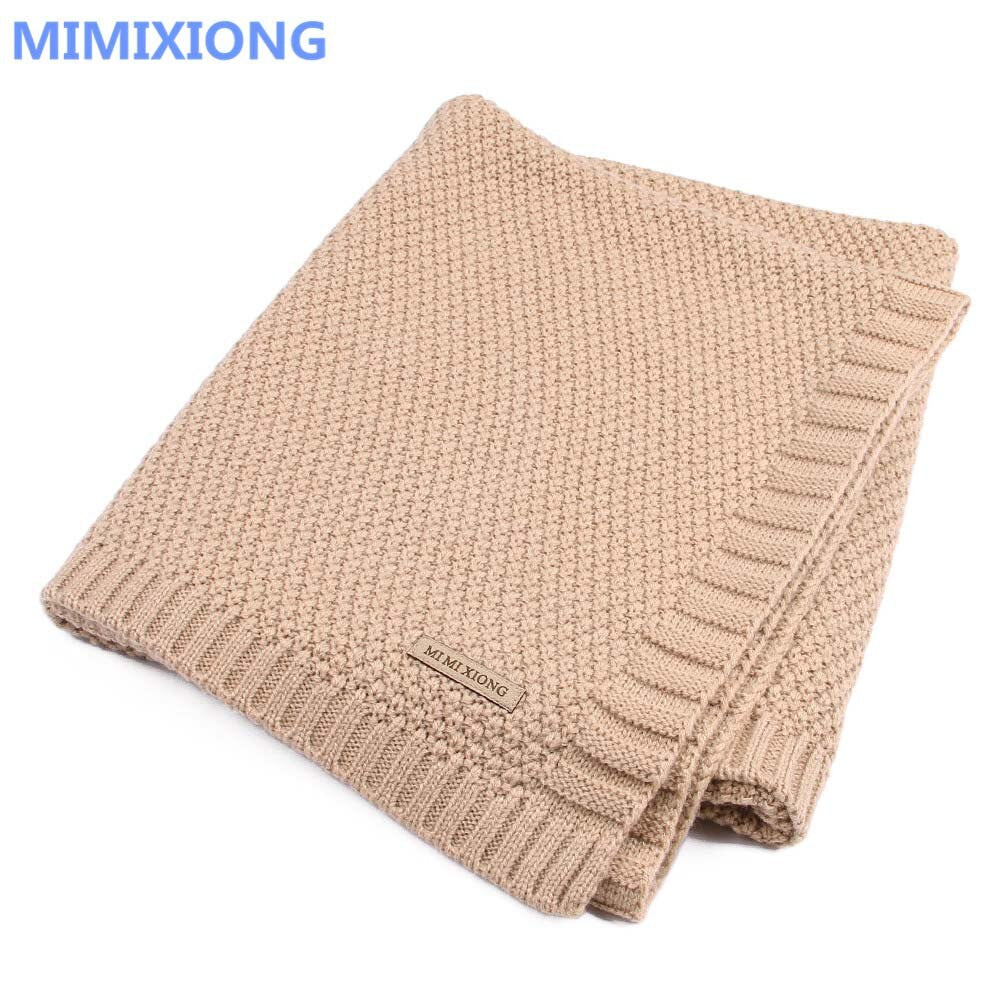 Baby Blanket Knitted Newborn Swaddle Wrap Blankets Super Soft Toddler Infant Bedding Quilt