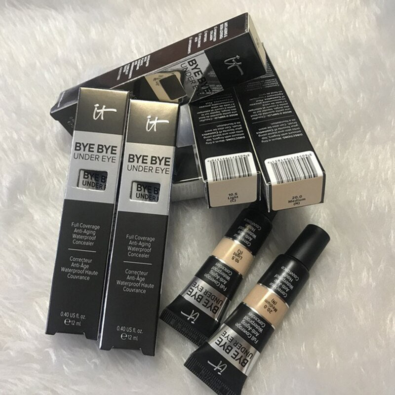 It Bye bye Under Eyes Concealer Cream Face Make Up Base Full Cover Dark Circles Acne 2 Colors Concealer