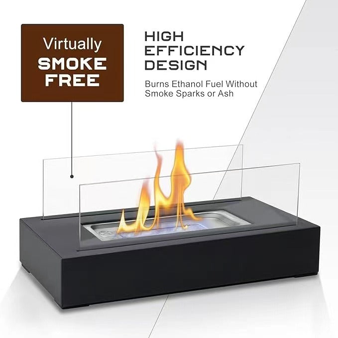 Desktop alcohol fireplace indoor metal fireplace rectangular portable real fire fireplace outdoor fireplace