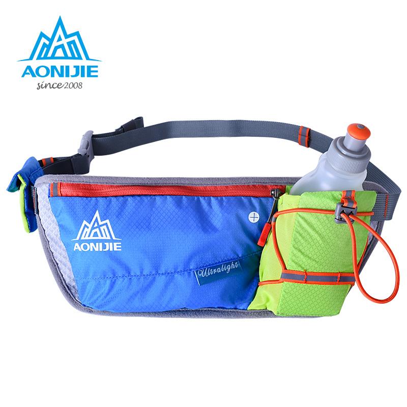 AONIJIE  Running Waist Pack Lightweight Outdoor Sports Racing Hiking Gym Fitness Hydration Belt Water Bottle