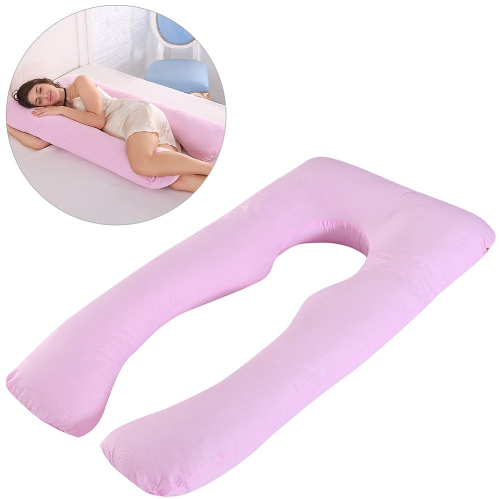 Pregnancy Pillow Bedding Full Body Pillow for Pregnant Women Comfortable U-Shape Cushion Long Side Sleeping Support Pillows