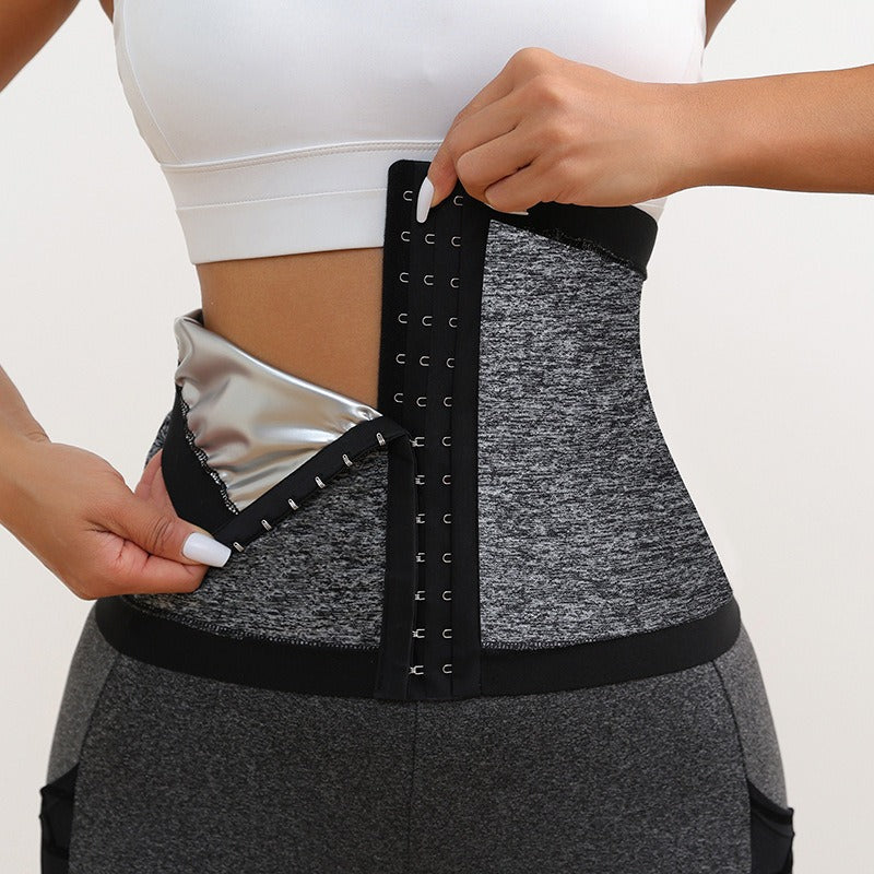 Women's waist belt for fitness and waist tightening with waist trainer for sweating and shaping waist belt for slimming belly