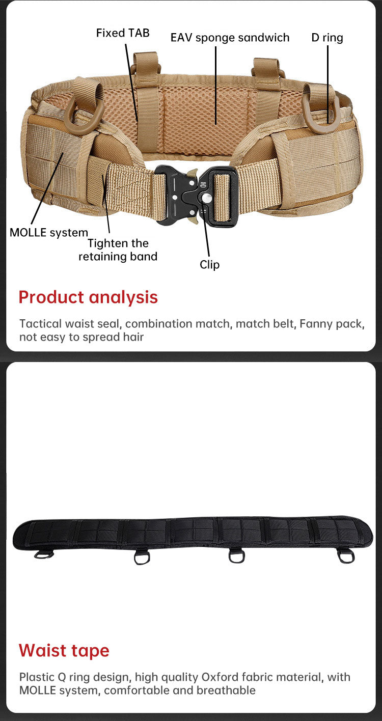 Functional Fitness Weight Lifting Athletes Outdoor Training Tactical Belt