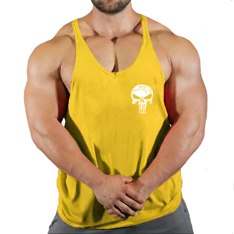 Fitness vest men's loose sleeveless T-shirt sports clothes camisole sports training top