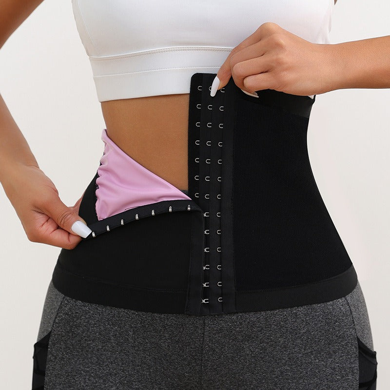 Women's waist belt for fitness and waist tightening with waist trainer for sweating and shaping waist belt for slimming belly