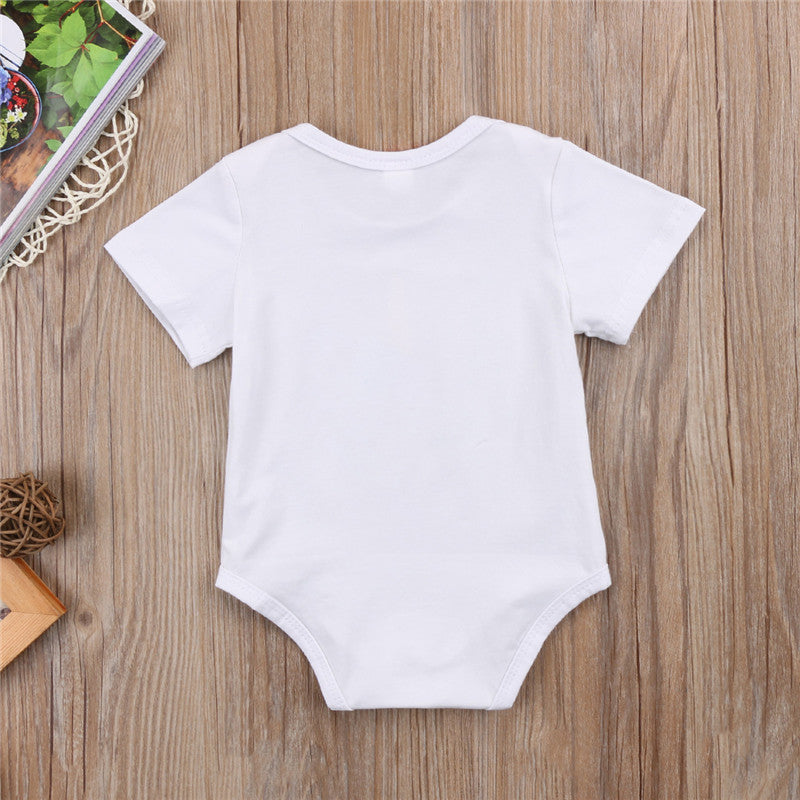 Year's Costumes For Boys Girls Summer Unicorn Flower Bodysuit For Newborn Baby Cotton Short Sleeve Jumpsuit Baby Clothing