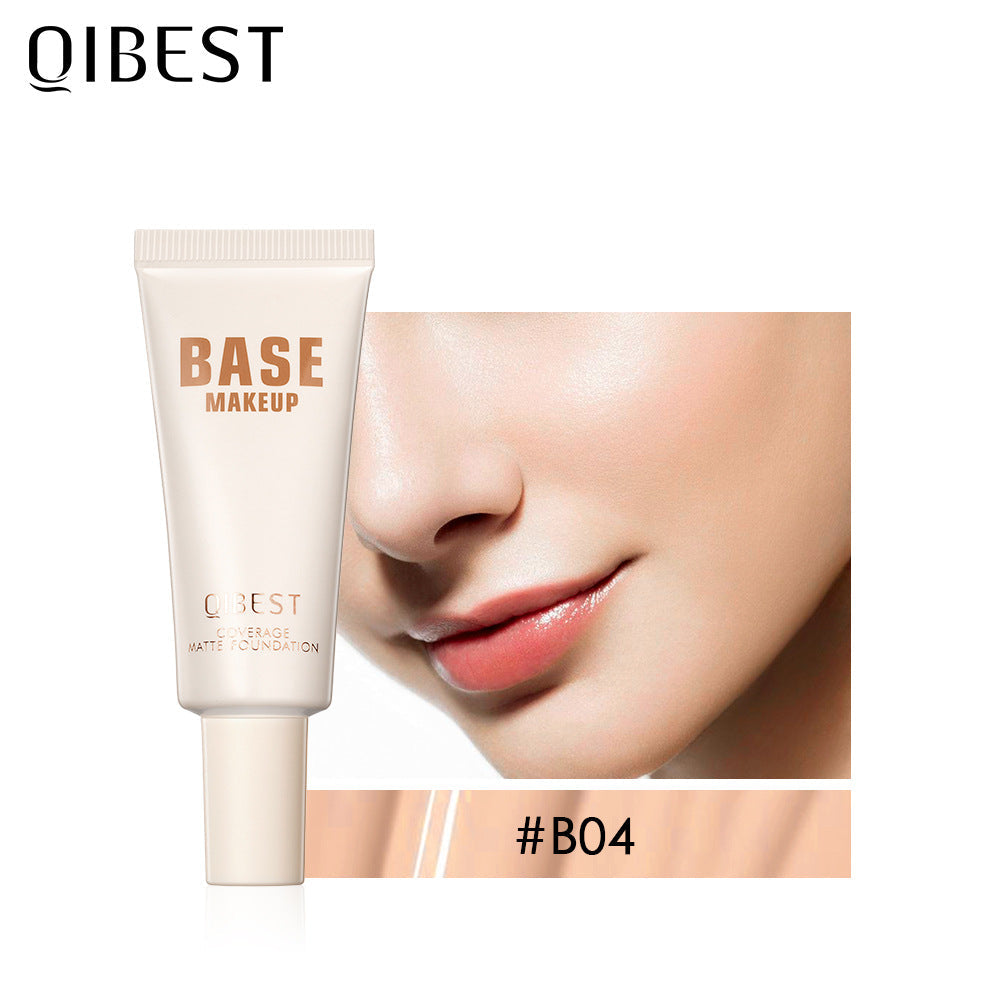 QIBEST Liquid Foundation Moisturizing Light Breathable Refreshing BB Cream Even Skin Tone Concealer