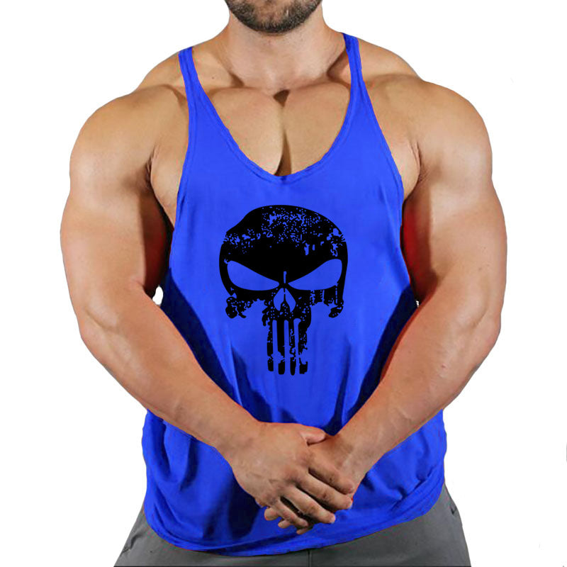 Fitness vest men's loose sleeveless T-shirt sports clothes camisole sports training top